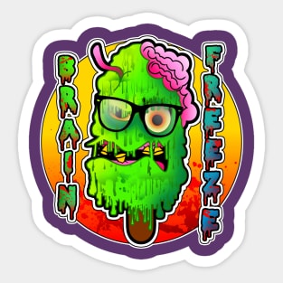 BrainFreeze Sticker